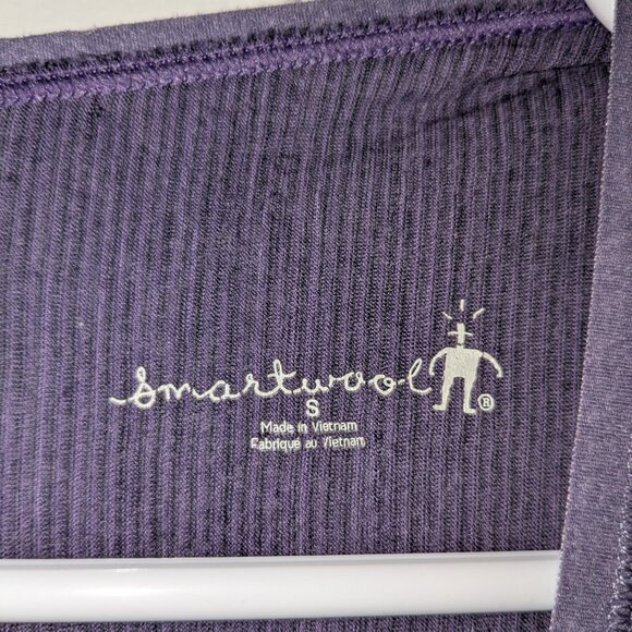 Smartwool Long Sleeve Light Shirt Womens Small Round Neck Purple Merino Wool - Picture 5 of 11